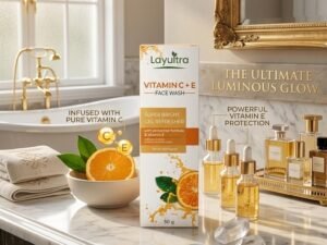 layultra vitamin c+e face wash citrus infused face wash skin brightening cleanser glow boosting face wash brightening face wash