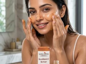 layultra kashmiri kesar face wash layultra skin lightening kesar cleanser for glowing skin kashmiri kesar face wash 50g